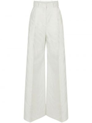 Bílé žakárové kalhoty Nina Ricci