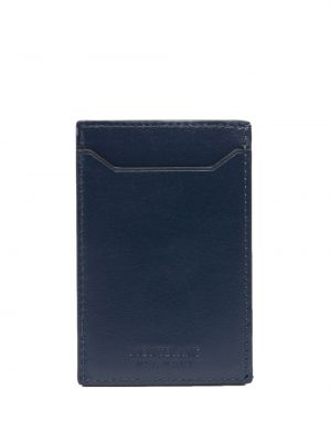 Kožená peněženka Montblanc modrá