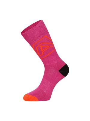 Vlnené ponožky z merina Alpine Pro červená