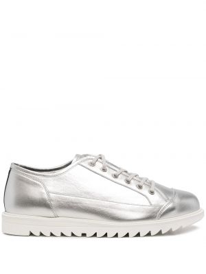 Pantofi cu șireturi din dantelă cu dungi de tigru Onitsuka Tiger argintiu