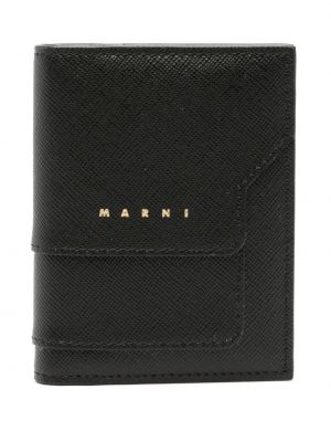 Kožená peněženka Marni černá