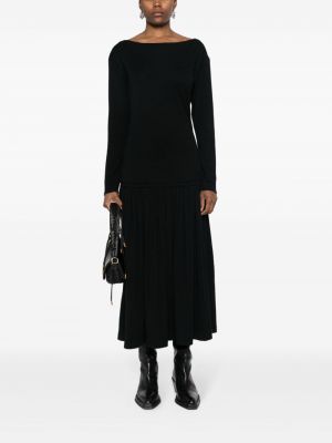 Robe en jean en laine Jean Paul Gaultier Pre-owned noir
