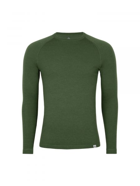 T-shirt manches longues en laine mérinos Danish Endurance vert
