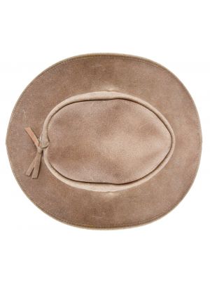 Кожаная ковбойская шляпа Infinity Leather коричневая