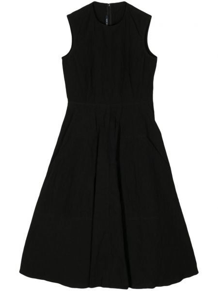 Černé bavlněné lněné šaty Sofie D'hoore