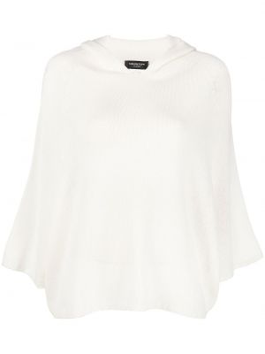 Pull en tricot à capuche Fabiana Filippi blanc