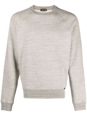 Sweatshirt mit rundem ausschnitt Tom Ford grau