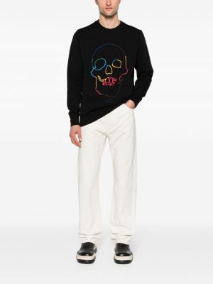 Sweatshirt mit stickerei aus baumwoll Ps Paul Smith schwarz