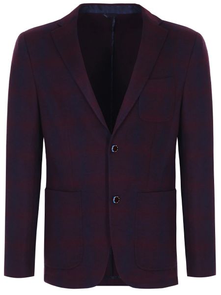 Бордовый шерстяной пиджак Etro