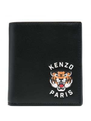 Usnjena denarnica Kenzo črna