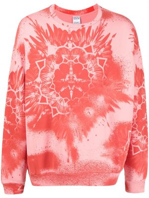 Sweatshirt aus baumwoll mit print Marcelo Burlon County Of Milan pink