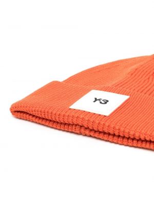 Bonnet en tricot Y-3 orange