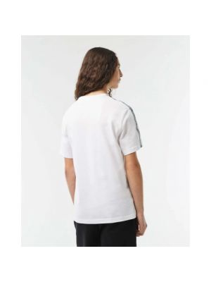 Camisa de algodón Lacoste blanco