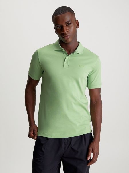 Camisa slim fit Calvin Klein verde