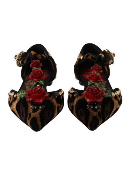 Bailarinas con estampado leopardo Dolce & Gabbana marrón