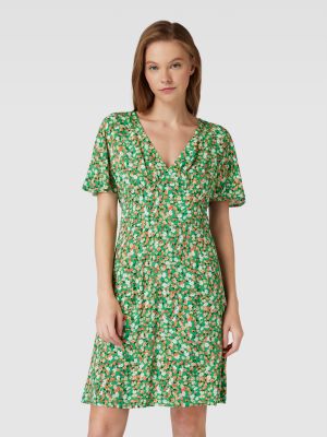 Sukienka mini z nadrukiem Tom Tailor Denim zielona