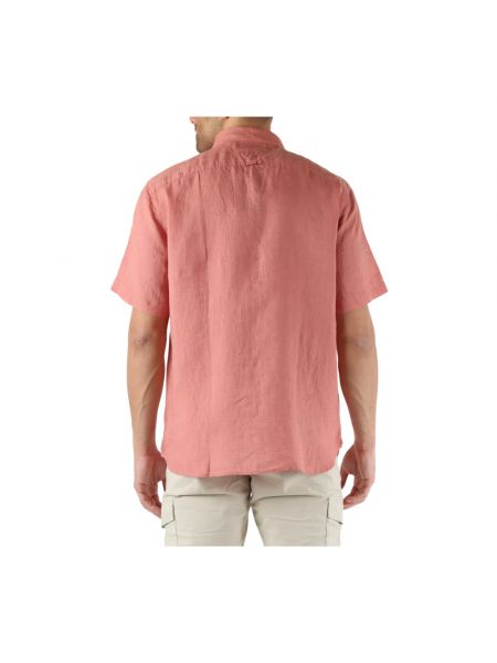 Camisa de lino Tommy Hilfiger rosa