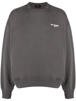 Sweatshirt aus baumwoll mit print We11done grau