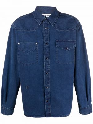 Camisa vaquera con botones Kenzo azul