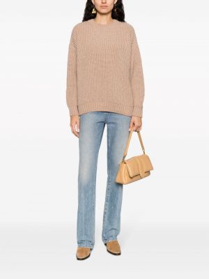 Pullover mit rundem ausschnitt Anine Bing beige