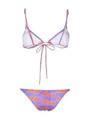 Bikini à imprimé Natasha Zinko violet