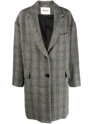 Μάλλινο παλτό με μοτίβο ψαροκόκαλο Marant Etoile