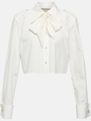 Pamučna bluza Gucci bijela