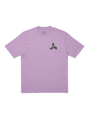 Рваная футболка Palace фиолетовая