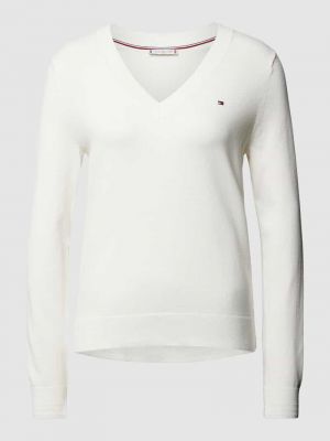 Sweter w jednolitym kolorze Tommy Hilfiger biały