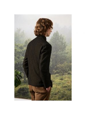 Camisa de lana de algodón Massimo Alba marrón