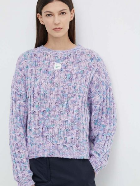 Retro gyapjú pulóver American Vintage lila