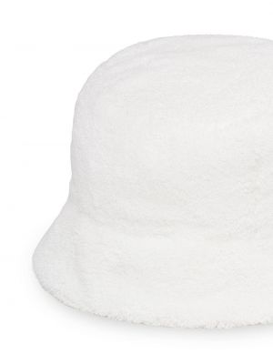 Haftowany kapelusz Prada biały