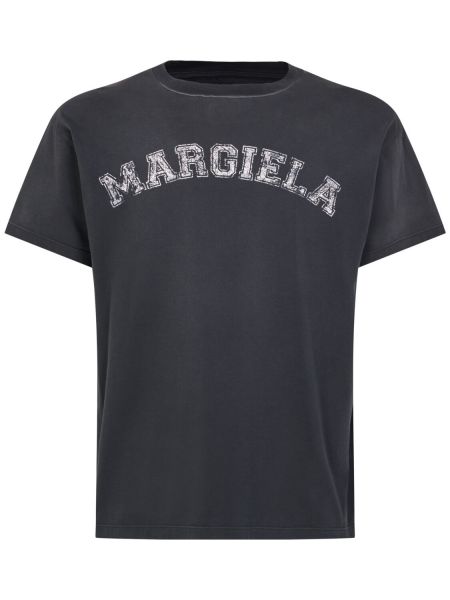 Trøje bomuld t-shirt Maison Margiela sort