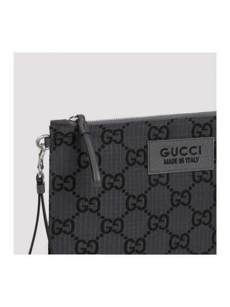 Bolsa con estampado Gucci negro