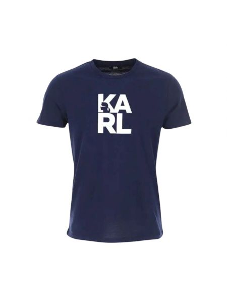 Koszulka Karl Lagerfeld niebieska