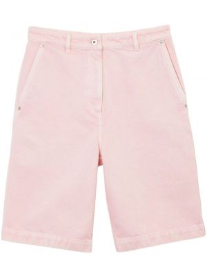 Pantaloni scurți din denim Burberry roz