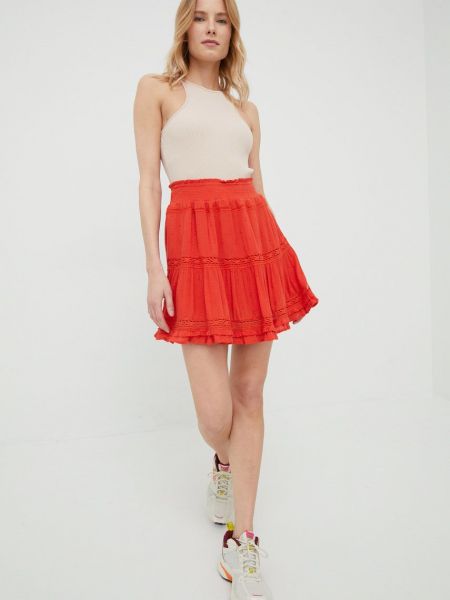 Mini sukně Superdry oranžové