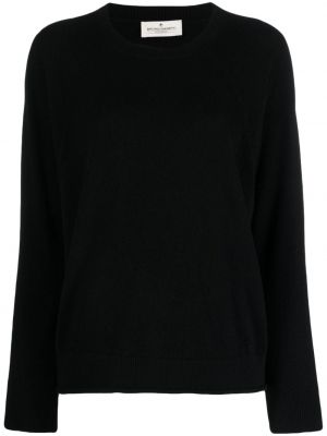 Kašmírový svetr s kulatým výstřihem Bruno Manetti černý