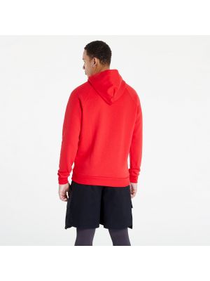 Fleece φούτερ με κουκούλα Under Armour κόκκινο