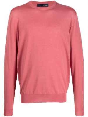 Zīda vilnas džemperis Lardini rozā