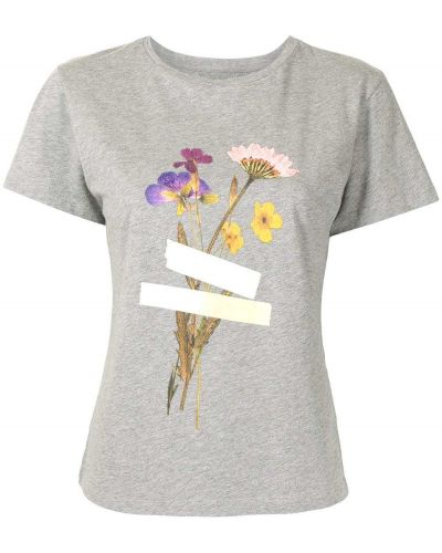Camiseta de flores con estampado Golden Goose
