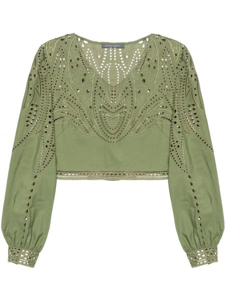 Блуза Alberta Ferretti зелено