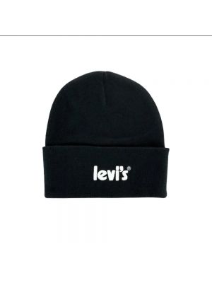 Haftowana czapka Levi's czarna