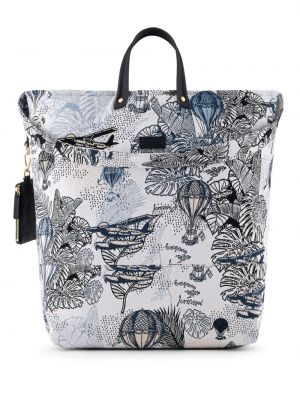 Jacquard shopper handtasche mit stickerei Emporio Armani