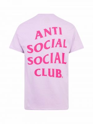 Camiseta con estampado Anti Social Social Club violeta