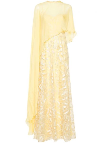 Φόρεμα με τιράντες Gemy Maalouf κίτρινο