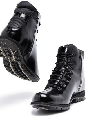 Nėriniuotos iš natūralios odos guminiai batai su raišteliais Rossignol juoda