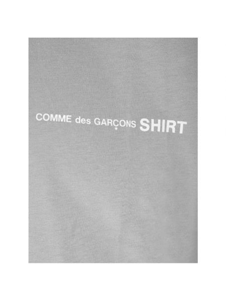 Camiseta de algodón elegante oversized Comme Des Garçons gris