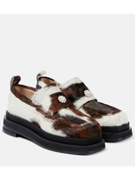 Platå loafers med hjärtmönster Simone Rocha