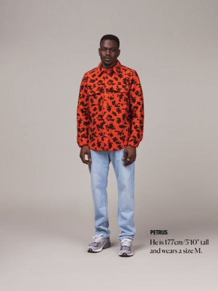 Плетеная рубашка в деловом стиле Erl оранжевая